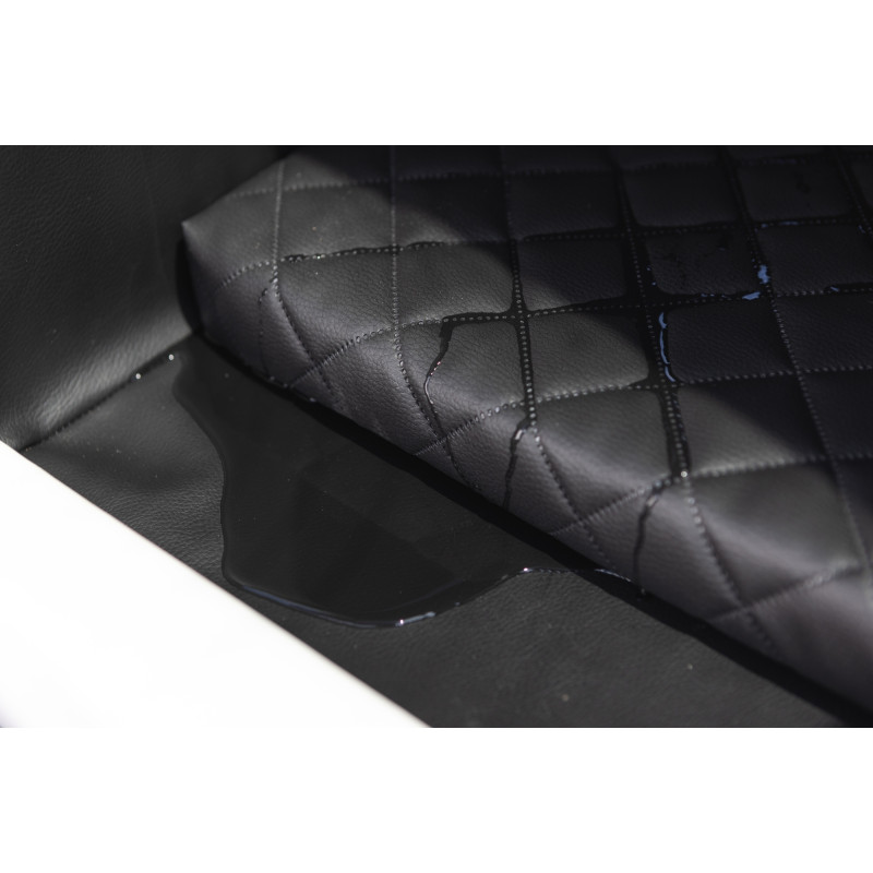 Transporteur Pour Chien En Coffre De Voiture - Lit Amovible 100x70cm, Avec Matelas Et Sanglage, Noir Et Blanc, Pour Grandes Races