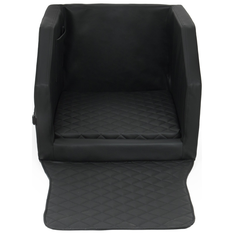 Panier Chien Voiture, Oxford Respirant Lavable Siege Pour Chien Auto, Pliable Caisse Transport Chien Pour Petits Animaux De Compagnie, Écurie Siege Chien Voiture Taille Dépliée 40 32 24cm