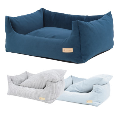 Przytulne legowisko sofa dla psa z poduszką