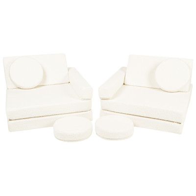 Wielofunkcyjna sofa modułowa dla dziecka i klocki piankowe w jednym Wielofunkcyjna sofa modułowa dla dziecka i klocki piankowe w jednym